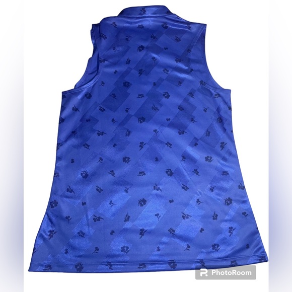 NWT-Nike Women's Dri-Fit Victory Golf Polo Sz Small Sapphire/Dark Purple Dust - Picture 2 of 4